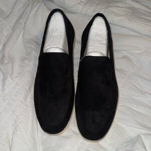 Black Suede Loafers - Old Money